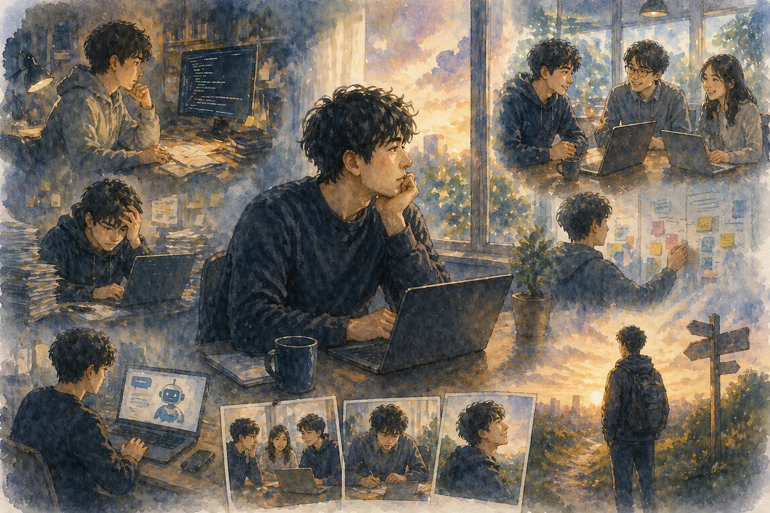 결과보다 과정을 더 좋아한 사람이었다.