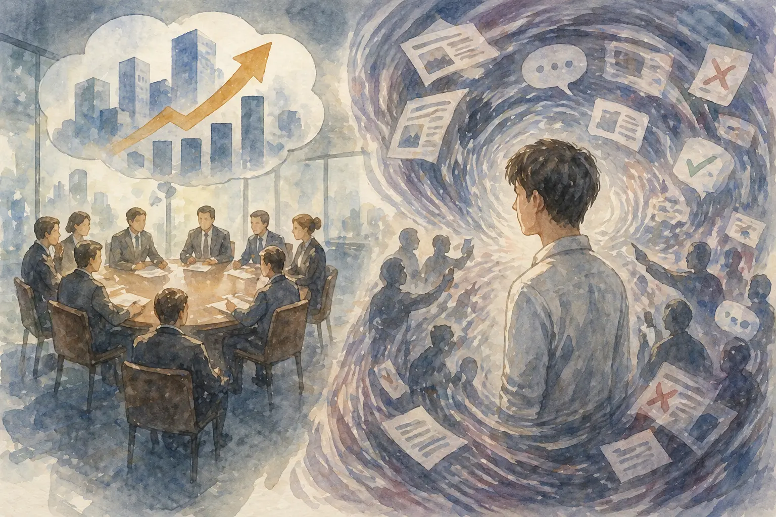 조직은 개인보다 더 큰 그림을 보지만, 그 그림 속에 내가 있는 건 아니다.