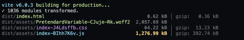 이전 빌드 결과