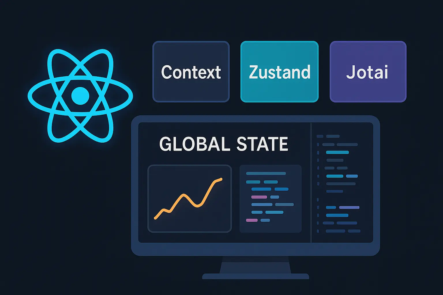 React 전역 상태 관리 완벽 가이드: Context API vs Zustand vs Jotai