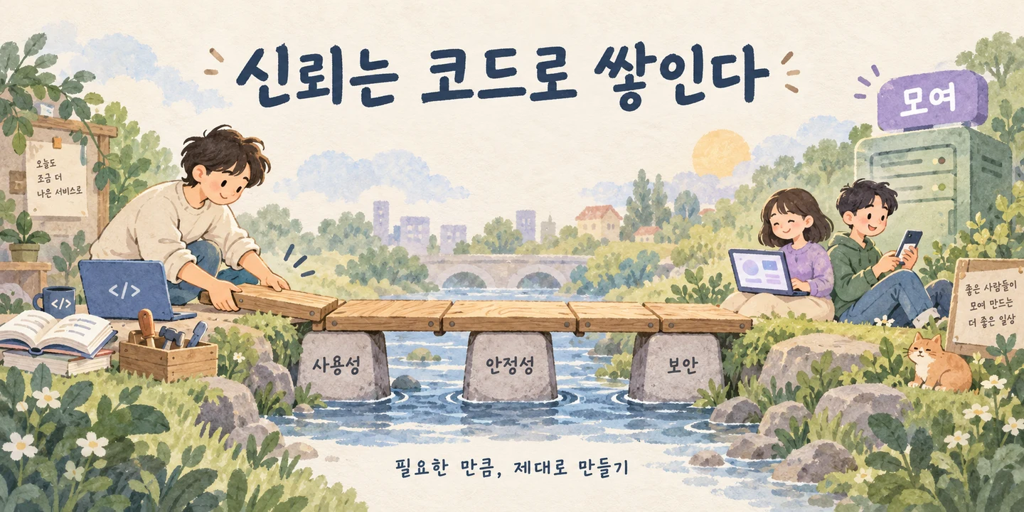사용성·안정성·보안을 다듬어 사용자의 신뢰를 쌓아 가는 모여의 개발 과정