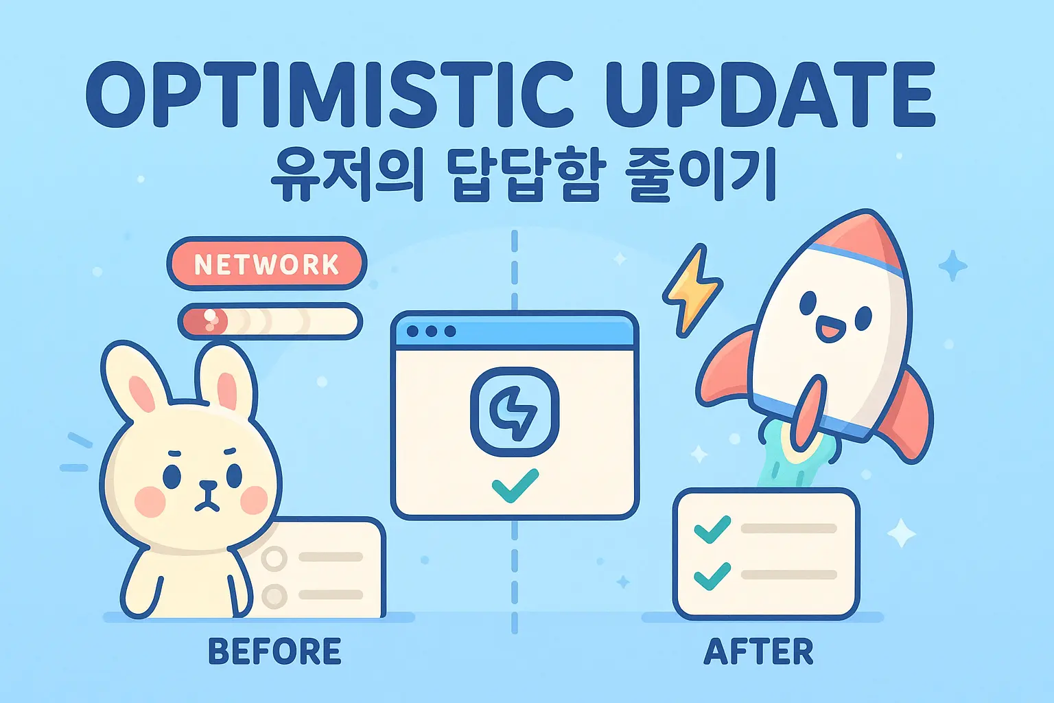 실제 서비스에서 낙관적 업데이트(Optimistic Update)를 활용하여, 유저의 답답함 줄이기